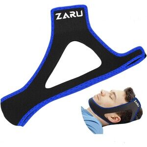 Premium Anti Snore Chin Strap by ZARU [New Version] - Advanced Snoring Solution